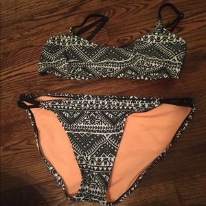 Tribal print bikini set